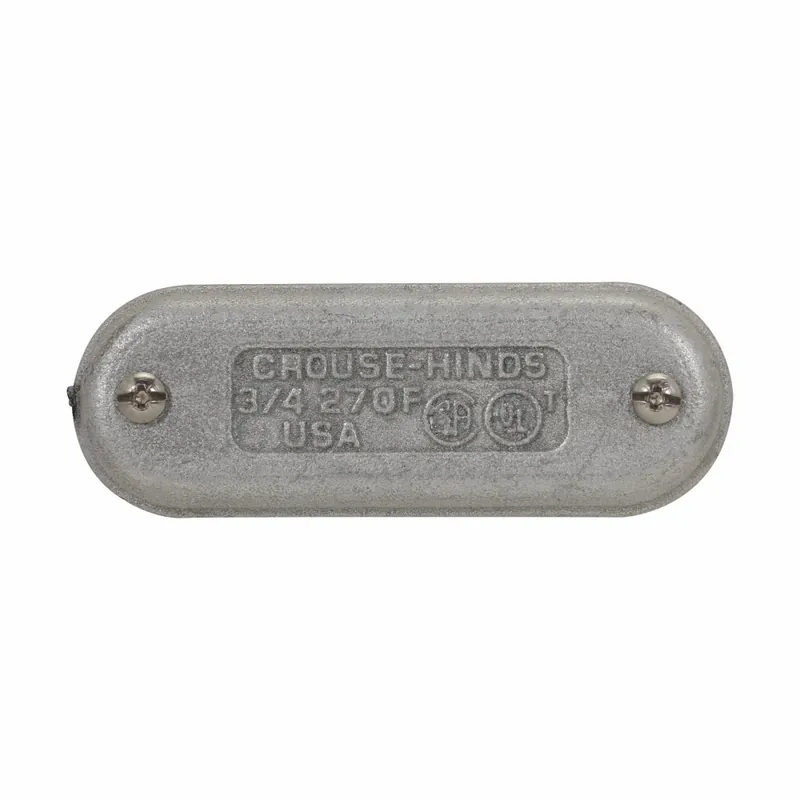 SK0498767-US20260702-105043-0 Crouse-Hinds 170F 1/2 Iron Alloy Blank Conduit Body Cover, Form-7 - Image 1