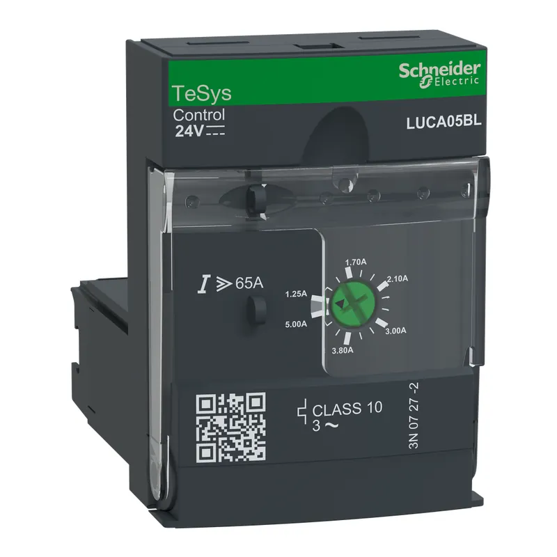 SK0498852-US20260702-105043-0 Schneider Electric LUCA05BL Square D 24 VDC 1.25 to 5 Amp 3-Phase Class 10 Thermal Motor Starter - Image 1