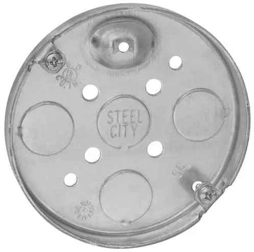 ABB 56111 Ceiling Fan Box Steel 6 cu-in Capacity 1 Outlets 4 Knockouts