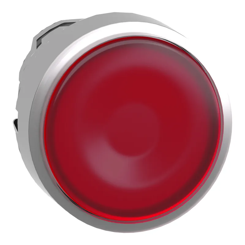 Schneider Electric ZB4BW343 Square D 22 mm Red Round Flush Momentary Illuminated Push Button Operator