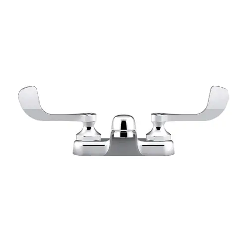 SK0499054-US20260702-105043-0 Kohler K-400T20-5ANA-CP Triton Bowe 0.5 gpm 1/2 inch Compression 2 Wrist Blade Lever Handle 4 inch Centerset Bathroom Sink Faucet - Image 1