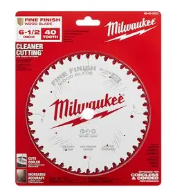 Milwaukee 48-40-0622 Fine Finish Circular Saw Blade 6-1/2 in Diameter 40 Tooth