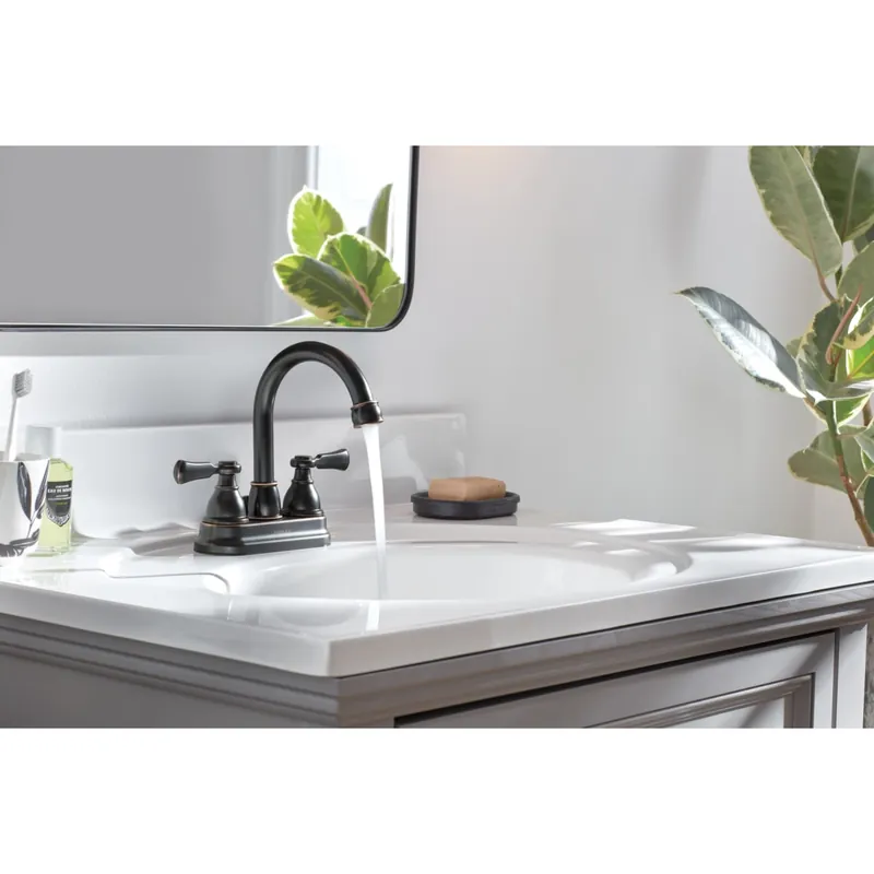 Peerless Faucet P2665LF-OB Elmhurst Two-Handle Centerset Bath Faucet in Oil Rubbed Bronze