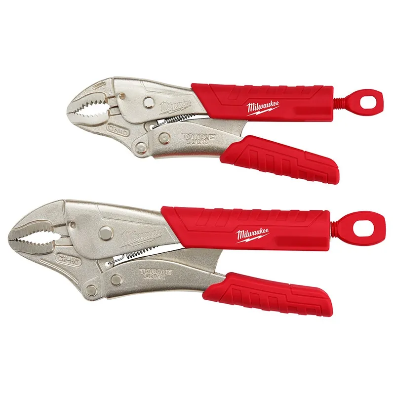 SK0499268-US20260702-105043-0 Milwaukee 48-22-3402 2Pc Curved Jaw Locking Pliers Set - Image 1