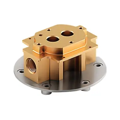 SK0499294-US20260702-105043-0 Kohler K-97343-NA 1/2 Inch Connection 4-11/16 Inch Dia x 2-1/4 Inch H Brass and Metal Mounting Block - Image 1