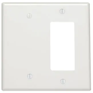 Leviton 80608-T PJ1426-T Power 2 Gang Combination Wall Plate Replacement MPN