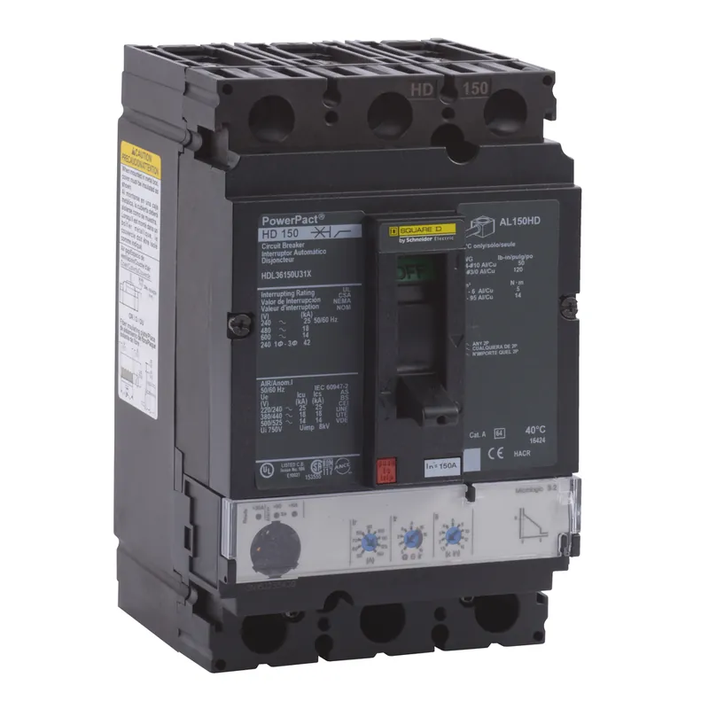 SK0499425-US20260702-105043-0 Square D HDL36150U31X Circuit Breaker P PowerPacT H 150A 3 Pole Replacement MPN - Image 1