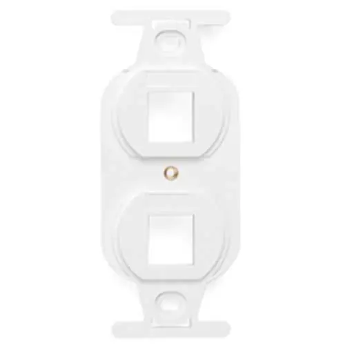 Leviton 41087-2WP QuickPort Duplex Type 106 Insert 2-Port White