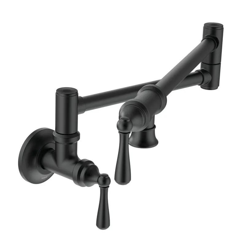 Moen S664BL Traditional Pot Filler Matte Black