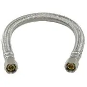 SK0501899-US20260702-105043-0 Plumbshop PLS1-20KCF 20 Braided Stainless Steel Faucet Connector 3/8 x 3/8 Compression - Image 1