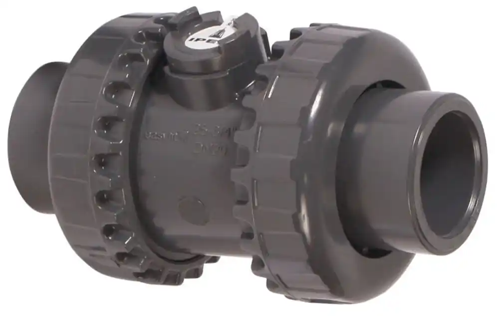 IPEX 052023 3/4 SXE True Union Ball Check Valve PVC FPM Socket/Thread Easyfit Xirtec-140