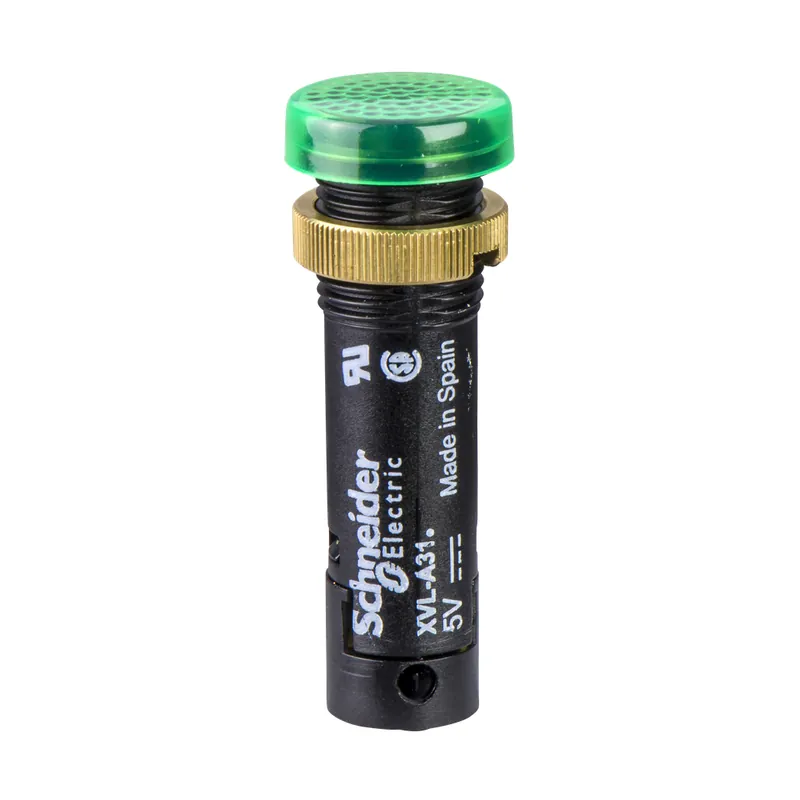 SK0502556-US20260702-105043-0 Schneider Electric XVLA333 Square D 12 mm 24 VDC 25 mA Covered LED Miniature Pilot Light - Image 1