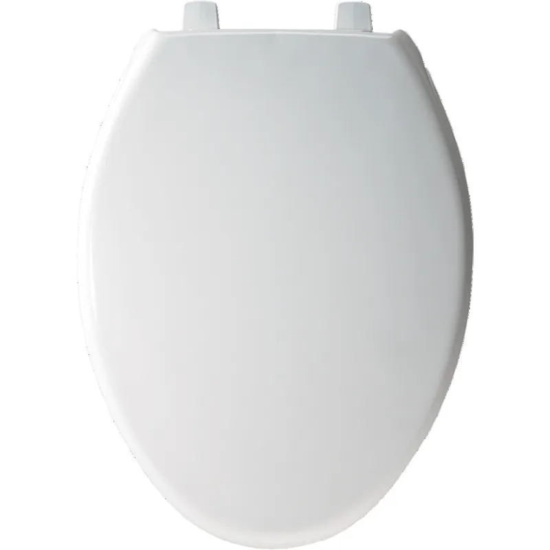 SK0502572-US20260702-105043-0 Bemis 7800TDG 000 Elongated Hospitality Plastic Toilet Seat in White with STA-TITE Commercial Fastening System and DuraGuard - Image 1