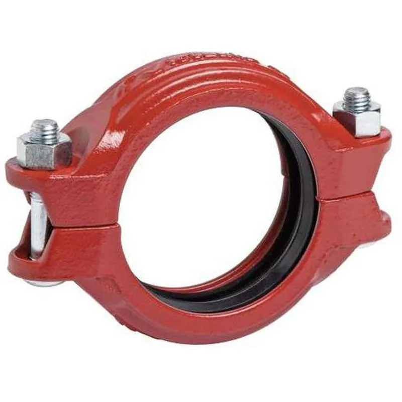 SK0502884-US20260702-105043-0 Victaulic C040031PM0 Style 31 4 x 9-1/5 in. Grooved Alkyd-Phenolic Primer Ductile Iron Coupling with Rubber Gasket - Image 1