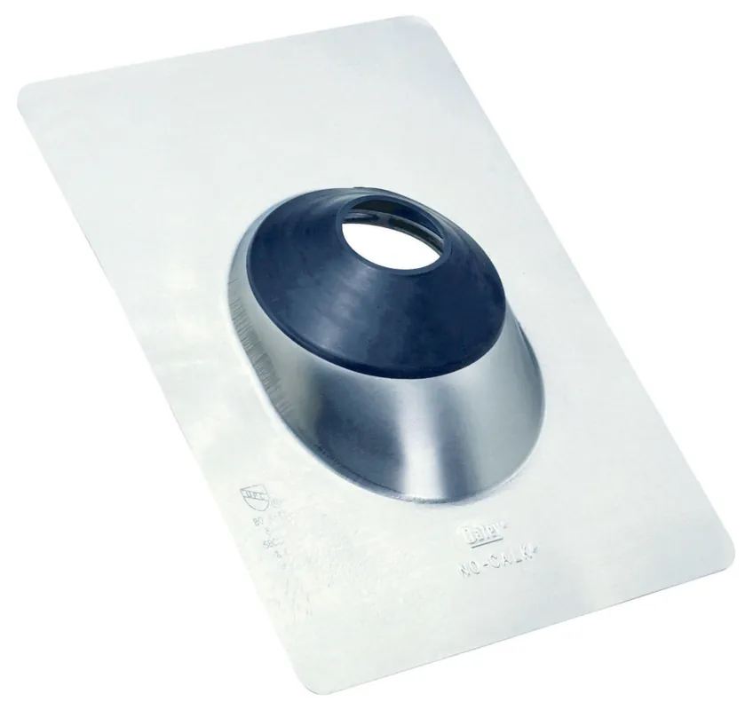 SK0503066-US20260702-105043-0 Oatey 12945 No-Calk 1-1/2 to 3 in. Roof Flashing Aluminum 14-1/2 x 11 Base - Image 1