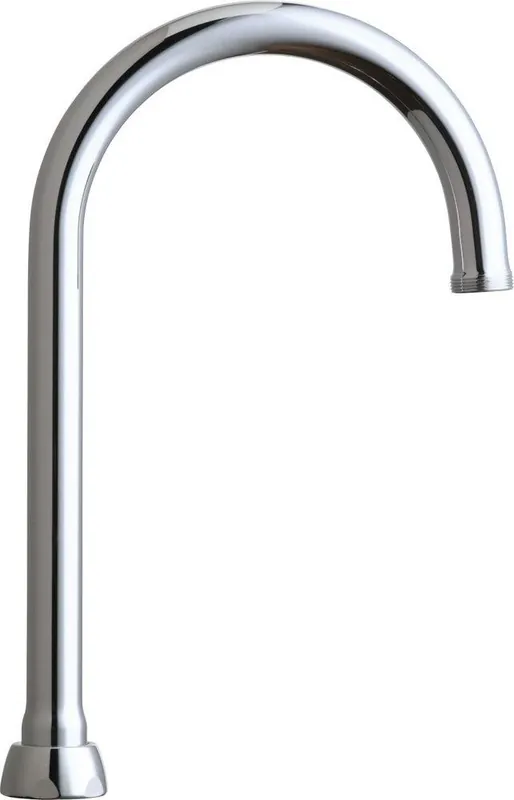 SK0503088-US20260702-105043-0 Chicago Faucets GN2AJKABCP 5-1/4 in. High-Arch Gooseneck Swing Spout Polished Chrome - Image 1