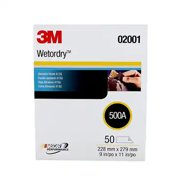3M 00051144020010 Wetordry Abrasive Sheet 413Q 500 (11 in x 9 in)