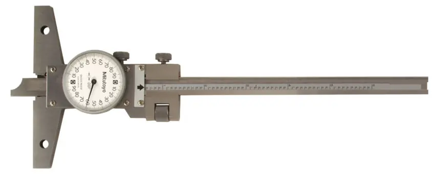 Mitutoyo 527-311-50 0-6 Dial Depth Gage With Fine Adjustment