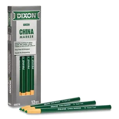 Dixon Ticonderoga 74 Phano China Marker 7 in L Green