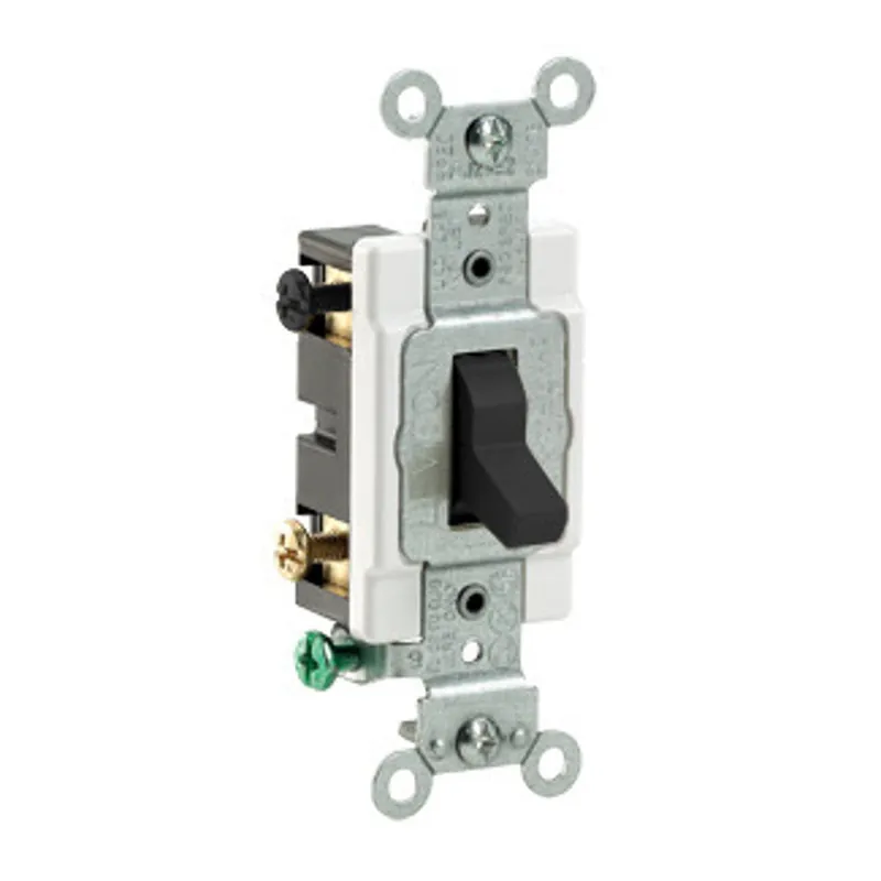 SK0503875-US20260702-105043-0 Leviton CS420-2E Toggle 4-Way AC Quiet Switch 20 Amp 120/277 Volt Black - Image 1