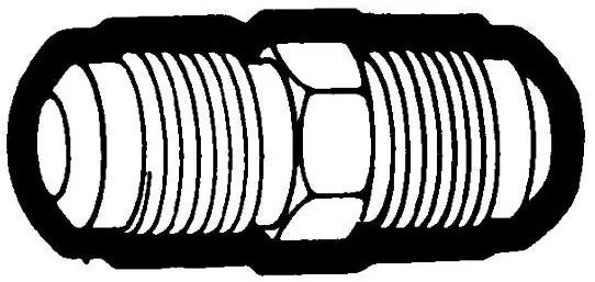 Holyoke Fittings 42-6 3/8 x 3/8, SAE Flare x SAE Flare, Straight, Union