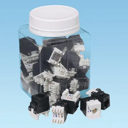 SK0504253-US20260702-105043-0 Panduit NKP5E88MBU NetKey Cat5e Punchdown Jack Module Blue - Image 1