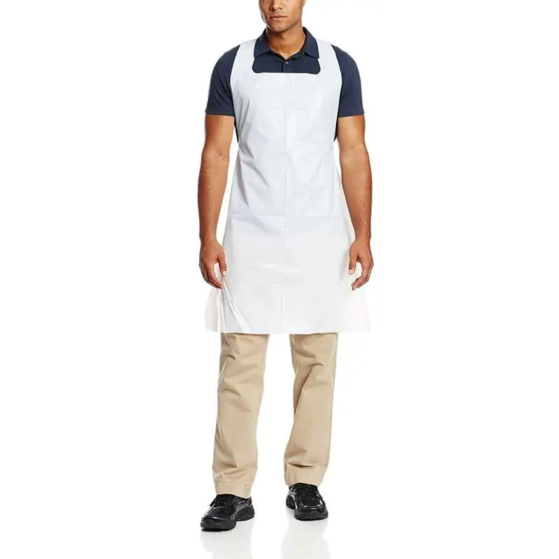 Ansell 105212 Disposable Poly Apron White 100/PK