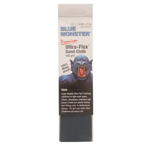 Blue Monster 70171 Ultra-Flex Abrasive Cloth 2 x 8 Mini Strips Pack of 10