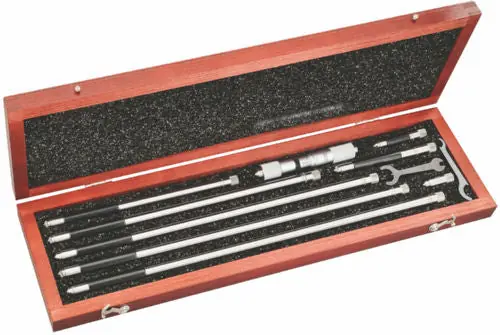 Starrett 53055 STR 4-32 Tubular ID Micrometer 1 Trav 8 Rods 823DZ