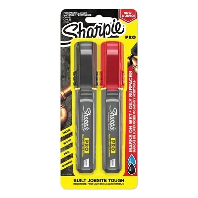 SK0504558-US20260702-105043-0 SHARPIE 2178496 PRO Markers Black/Red Chisel - Image 1