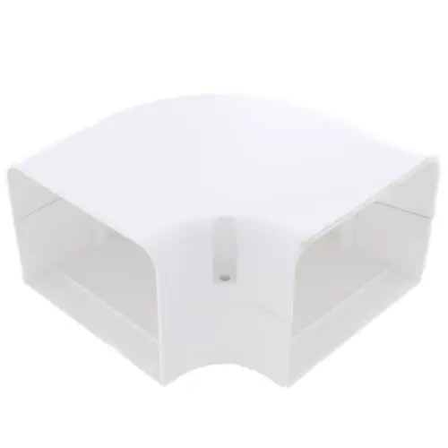 DiversiTech 230-FB4W 4 SpeediChannel 90-Degree Flat Bend White