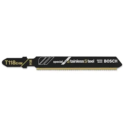 SK0504815-US20260702-105043-0 Bosch T118EHM3 Carbide-Tipped T-Shank Jigsaw Blades for Stainless Steel 3 1/4 in 14 TPI - Image 1