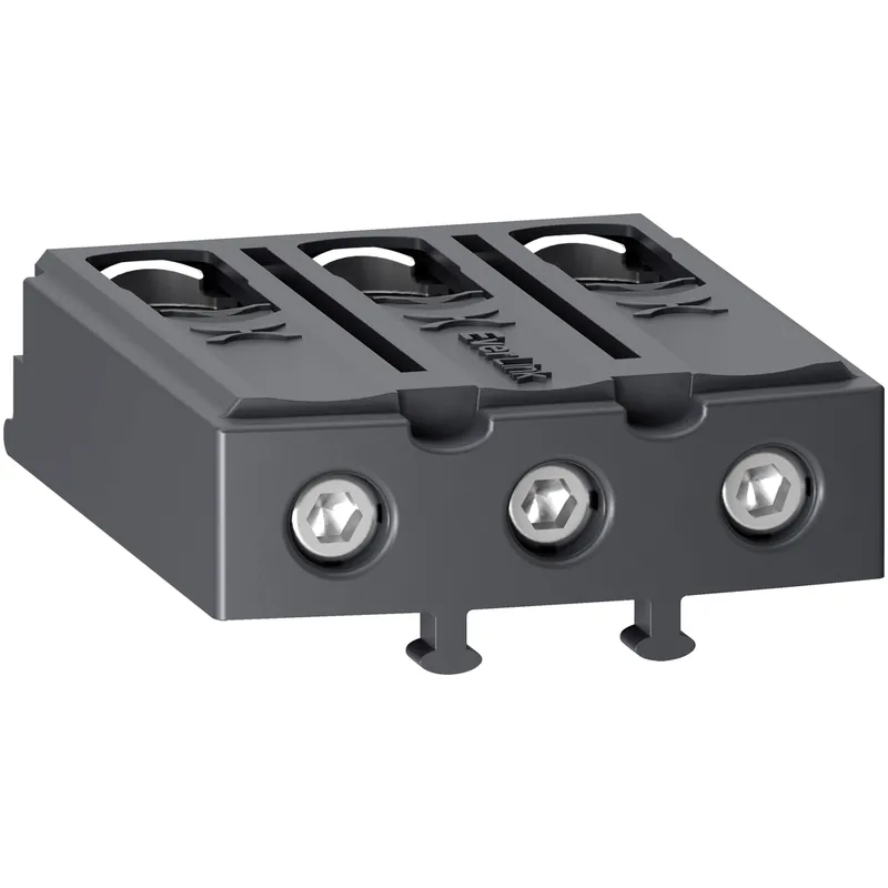 SK0504824-US20260702-105043-0 Schneider Electric LAD96560 Square D 3-Pole Power Pole/Control Connection Termination Block - Image 1