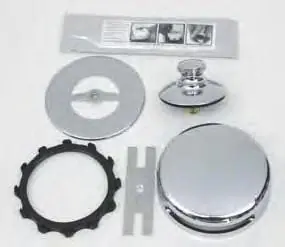 Watco 948700-PP-CP-G-47 Push Pull Trim Kit with Silicone Pouch/Grid and Pin for Tub
