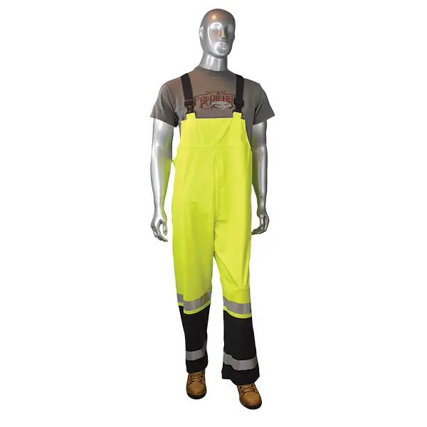 SK0504982-US20260702-105043-0 Radians RW07OESGVM High Visibility Rain Overalls Medium Hi-Vis Green - Image 1