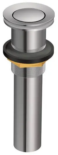 SK0505109-US20260702-105043-0 Moen 140780 Lavatory Pop-Up Drain Assembly without Overflow Chrome - Image 1