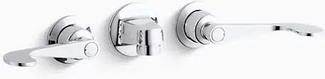 Kohler K-8046-5A-CP Triton Shelf-Back Lavatory Faucet 2-Handle 5-1/2 Hole Center