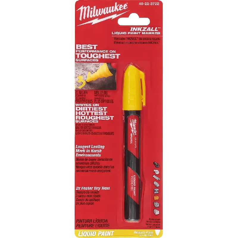 Milwaukee 48-22-3722 INKZALL Yellow Paint Marker Power (1) Replacement MPN
