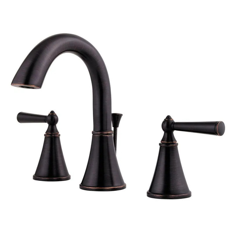 SK0505404-US20260702-105043-0 Pfister LG49-GL0Y Saxton Two Handle Widespread Bathroom Faucet in Tuscan Bronze - Image 1