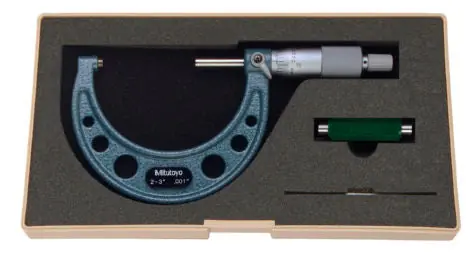 SK0505480-US20260702-105043-0 Mitutoyo 103-179 Outside Micrometer With Ratchet Stop, 2 to 3 in, Graduations: 0.001 in - Image 1