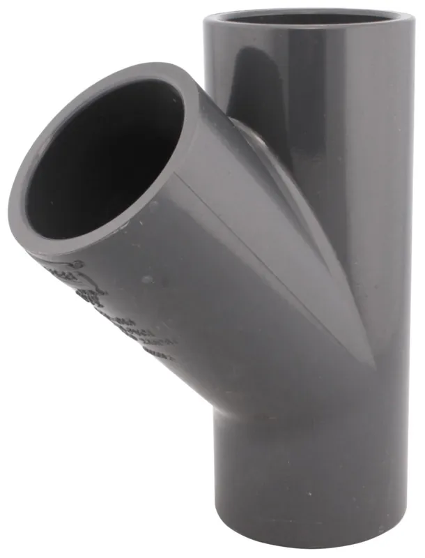 SK0505599-US20260702-105043-0 IPEX 036861 6 x 4 x 45D PVC SCH-80 Wye Socket x Socket x Socket 150 -PSI Xirtec-140 - Image 1