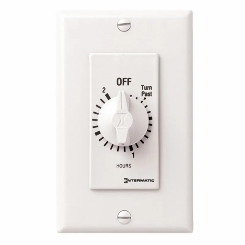 Intermatic FD32HW Spring Wound Countdown Timer, Decorator Style, 125-277 VAC, 50/60 Hz, SPDT, 2 Hour Max, Without Hold