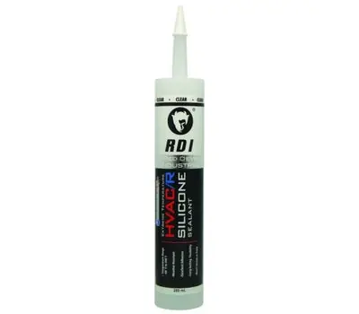 Red Devil 0897 Extreme Temperature HVAC/R Silicone Sealant, Clear, 280 mL Cartridge