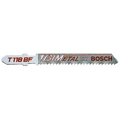 SK0506046-US20260702-105043-0 Bosch T118BF Bi-Metal Jigsaw Blades, 3 5/8 in, 11-14 TPI - Image 1