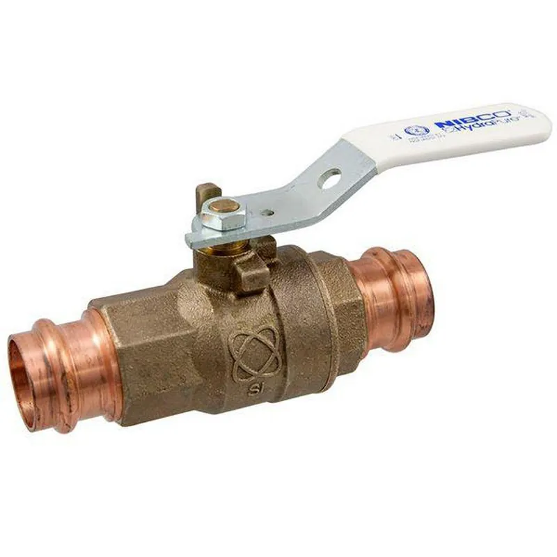 SK0506083-US20260702-105043-0 NIBCO NF840XA PC-585-80-LF 1 DZR Silicon Bronze Full Port Press 250# Ball Valve - Image 1
