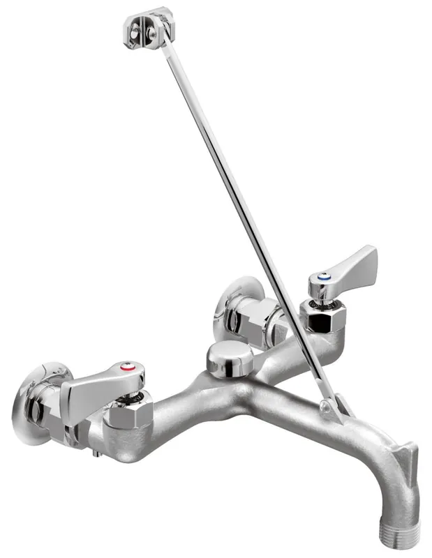 Moen 8230 M-DURA 2-Handle Wall Mount Service Sink Faucet in Rough Chrome