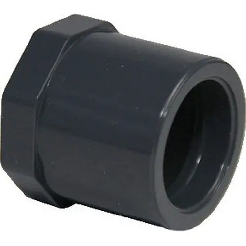 Charlotte Pipe and Foundry 837-420 4 inch x 2 inch SCH 80 PVC Flush Reducer Bushing, Spigot x Socket