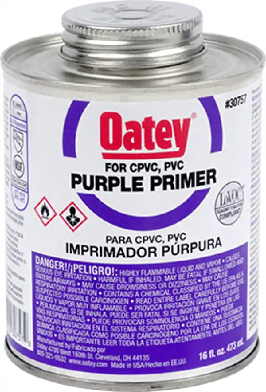 MARS 73180 Primer, 16oz for PVC/CPVC Purple Oatey