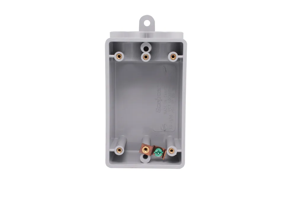 IPEX 077605 3/4 Inch Hub 13 In. PVC 1-Gang Rigid Conduit Box