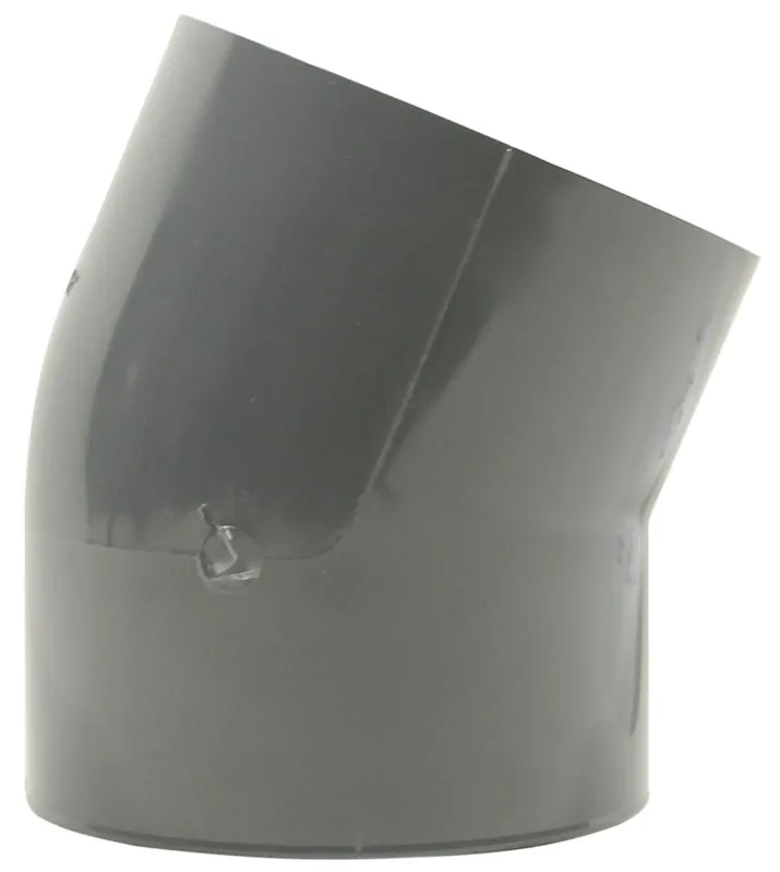 IPEX 036136 4 x 22-1/2D PVC SCH-80 Elbow Socket x Socket Xirtec-140